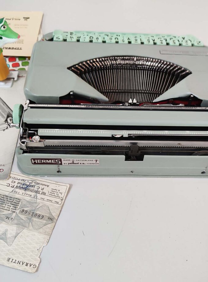 Vintage Hermes Baby Mint Typewriter