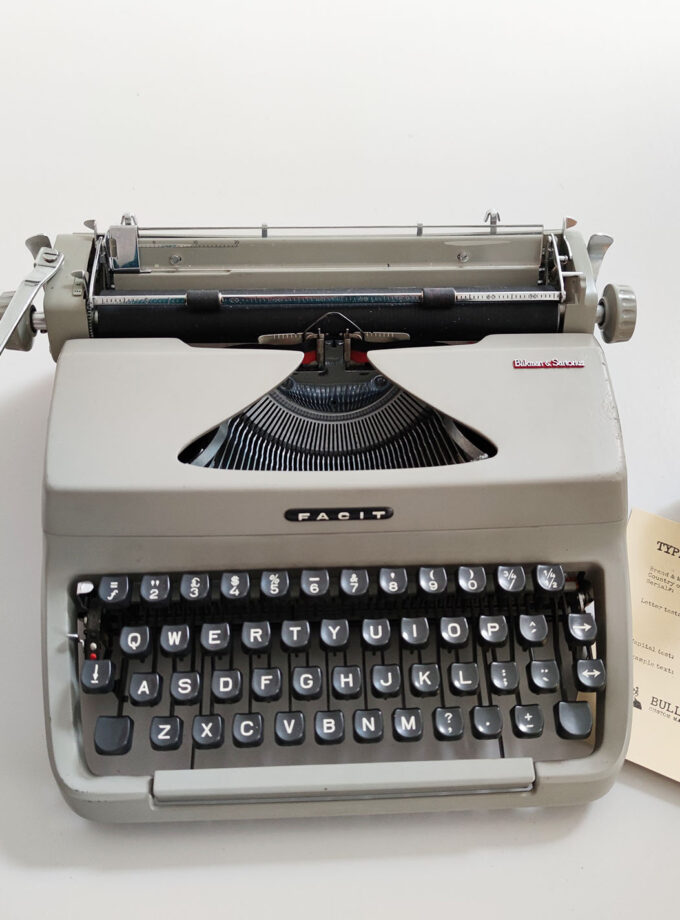 Vintage Grey Blikman&Satorius Facit Typewriter
