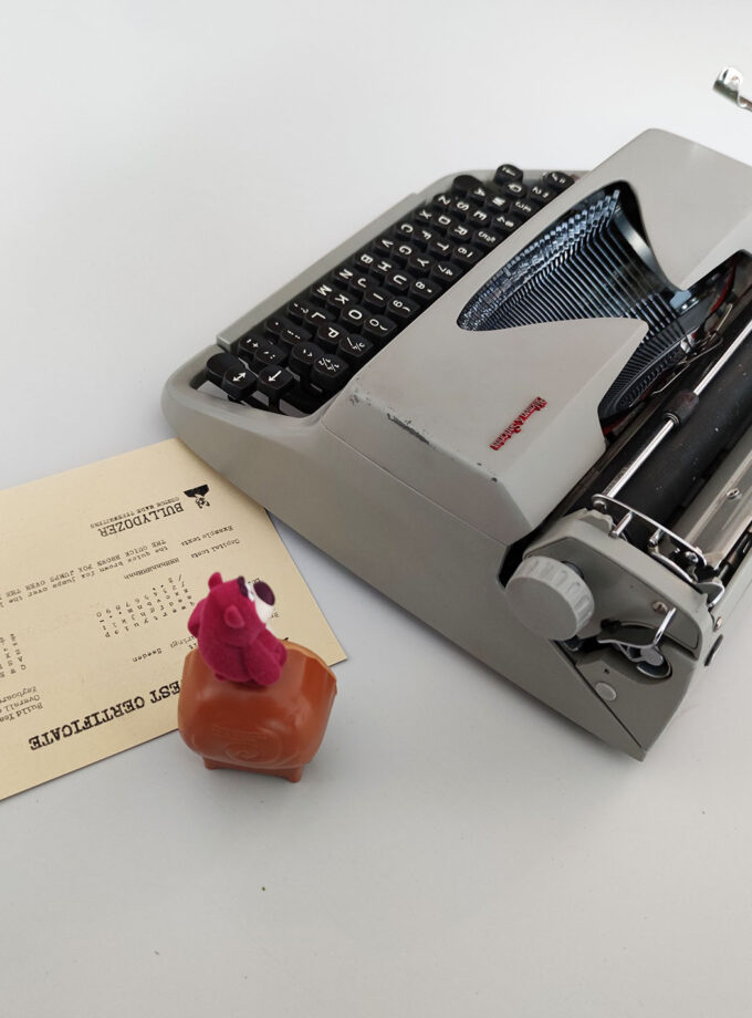 Vintage Grey Blikman&Satorius Facit Typewriter