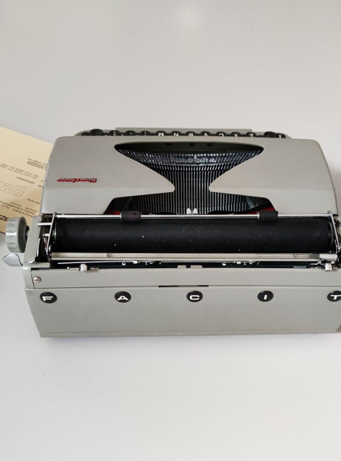 Vintage Grey Blikman&Satorius Facit Typewriter