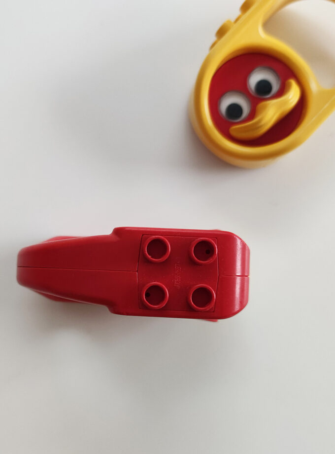 Vintage Red Duplo Rattle Squirrel