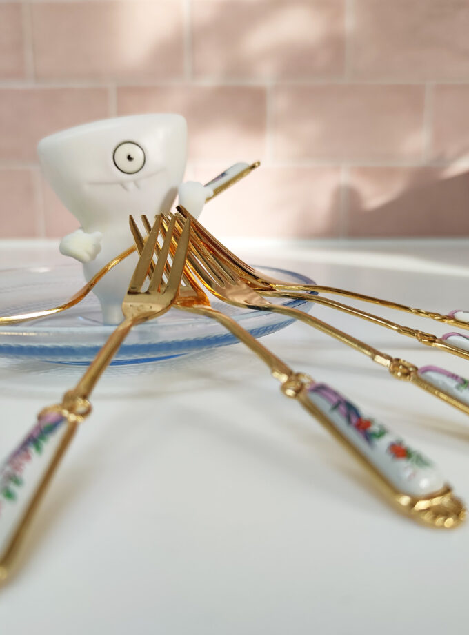 Pastry Forks Floral Formano