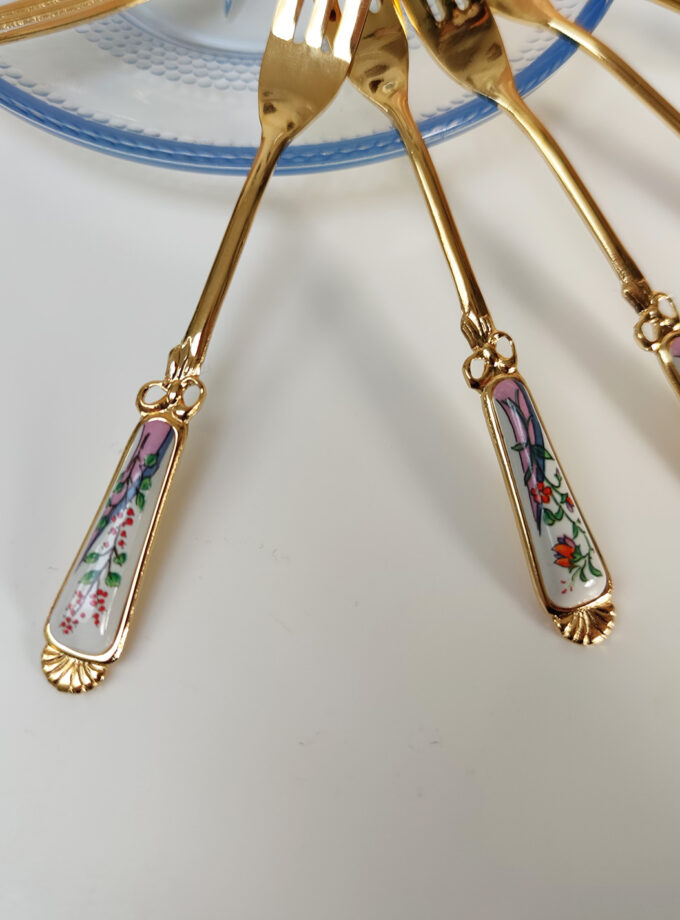 Pastry Forks Floral Formano