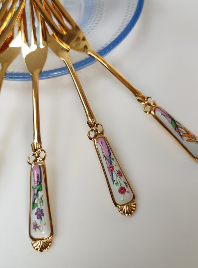 Pastry Forks Floral Formano