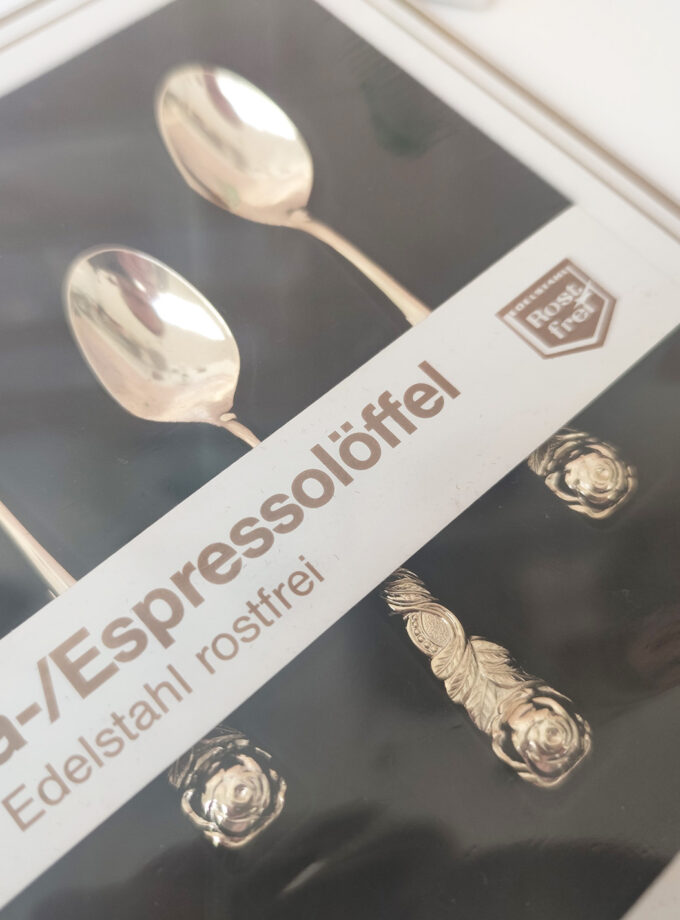 Vintage GRÄWE Coffee Spoons Rose