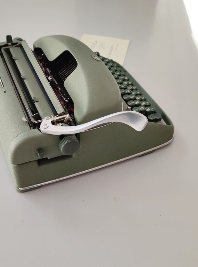 Vintage Alpina Typewriter Old Green
