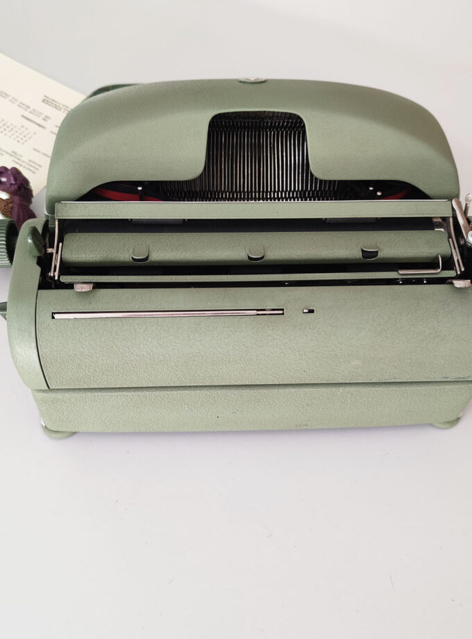 Vintage Alpina Typewriter Old Green