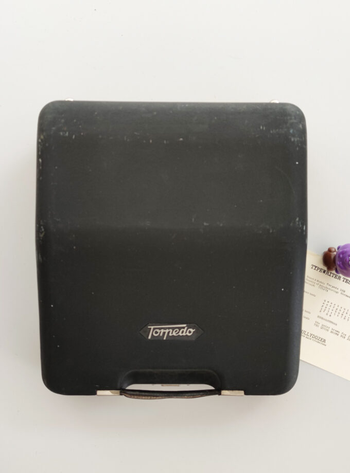 Vintage Old Black Torpedo 18B Typewriter