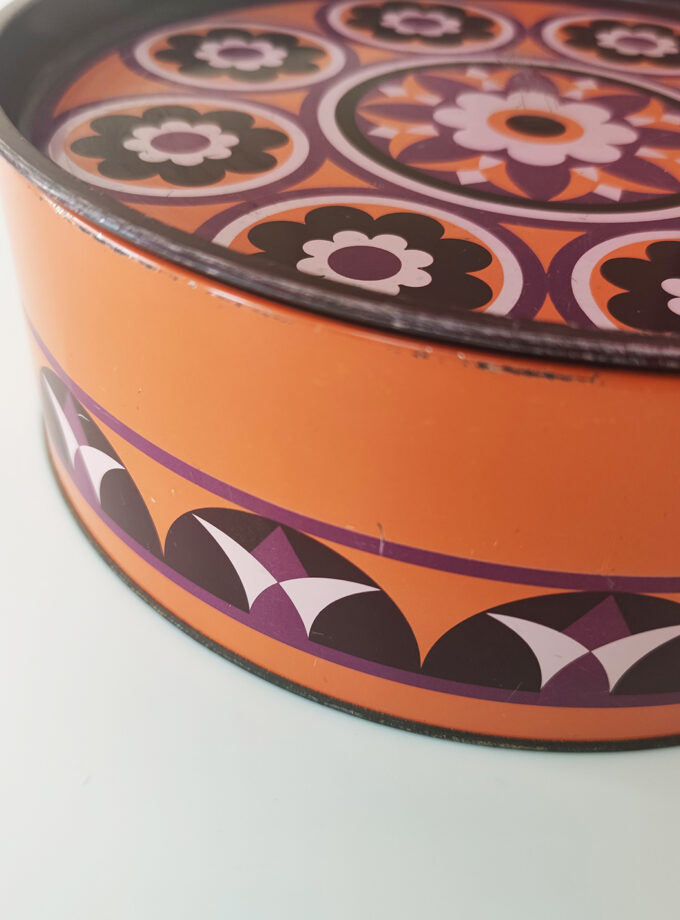 Floral Retro Tray Tin