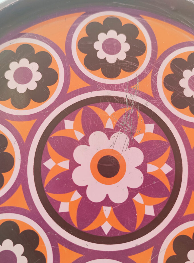 Floral Retro Tray Tin