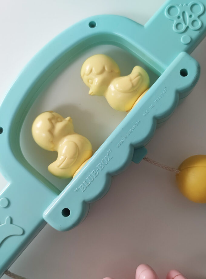 Vintage Pastel Blue Box Box Toy