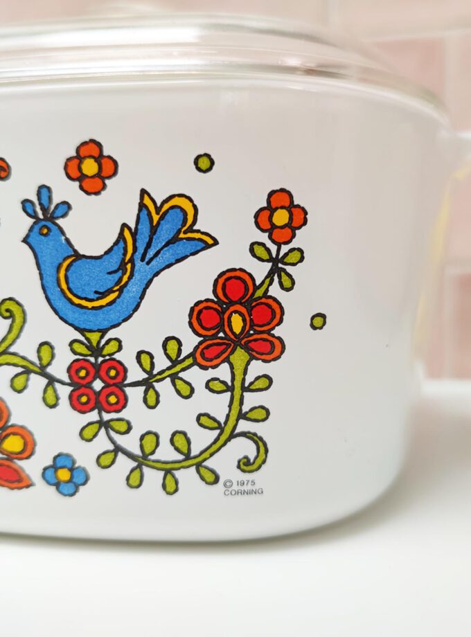 Pyrex Country Festival Blue Birds Corning Ware