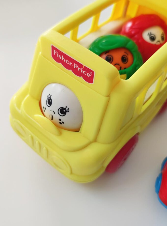 Fisher Price Nineties Roll A Round Schoolbus