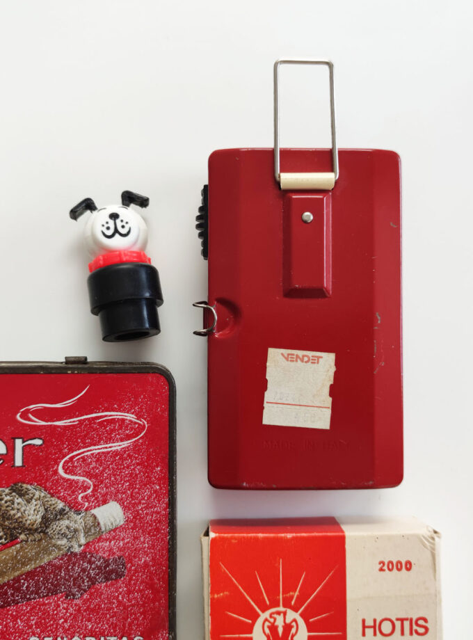 Red Vintage Berec Flashlight