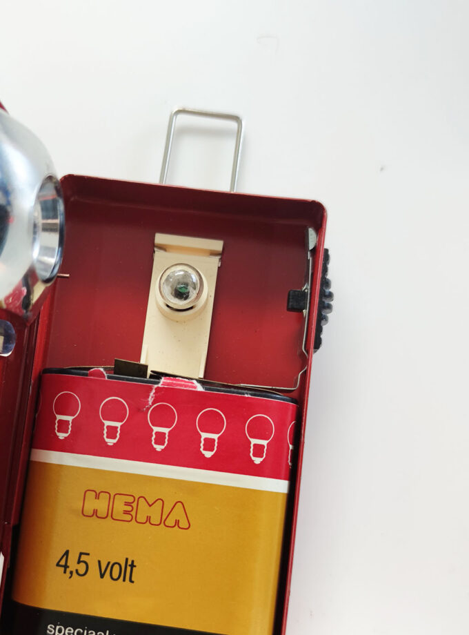 Red Vintage Berec Flashlight