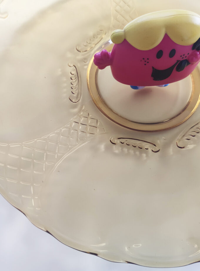 Yellow Big Cake Plate