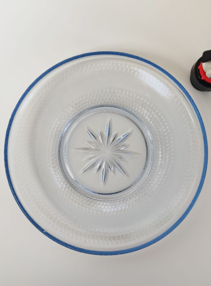 Vintage Blue Pastry Plate