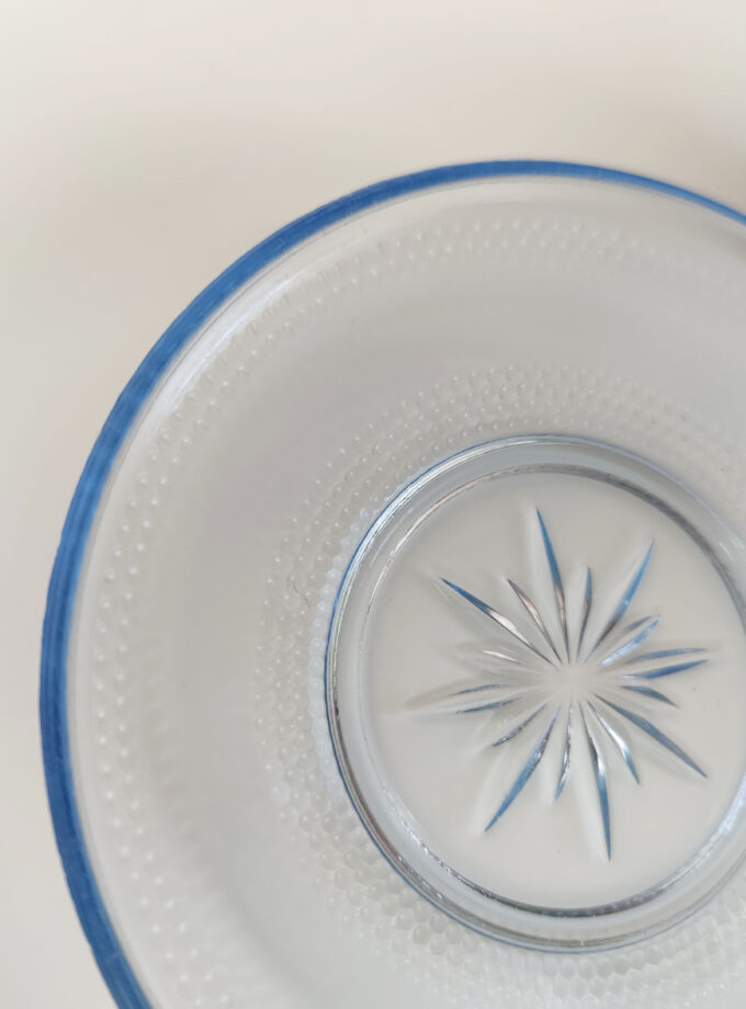 Vintage Blue Pastry Plate