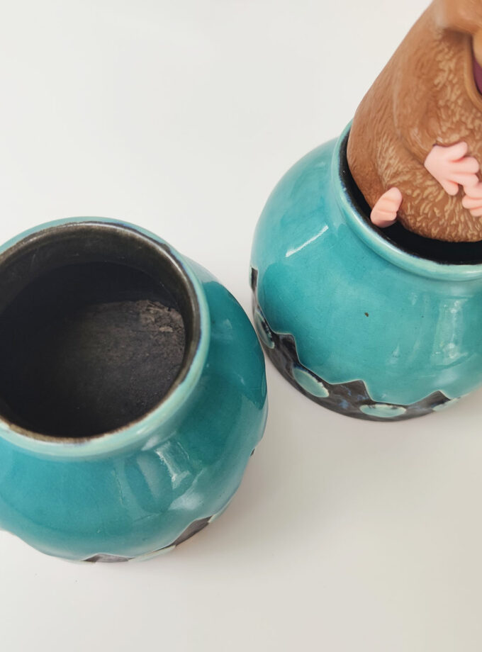 Retro Jasba Vase Turquoise