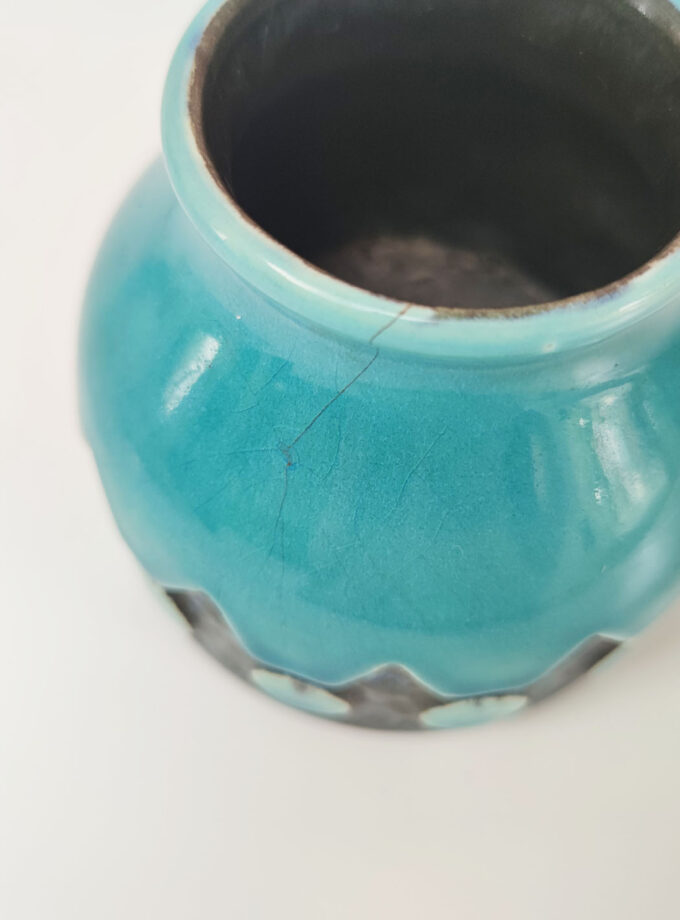 Retro Jasba Vase Turquoise