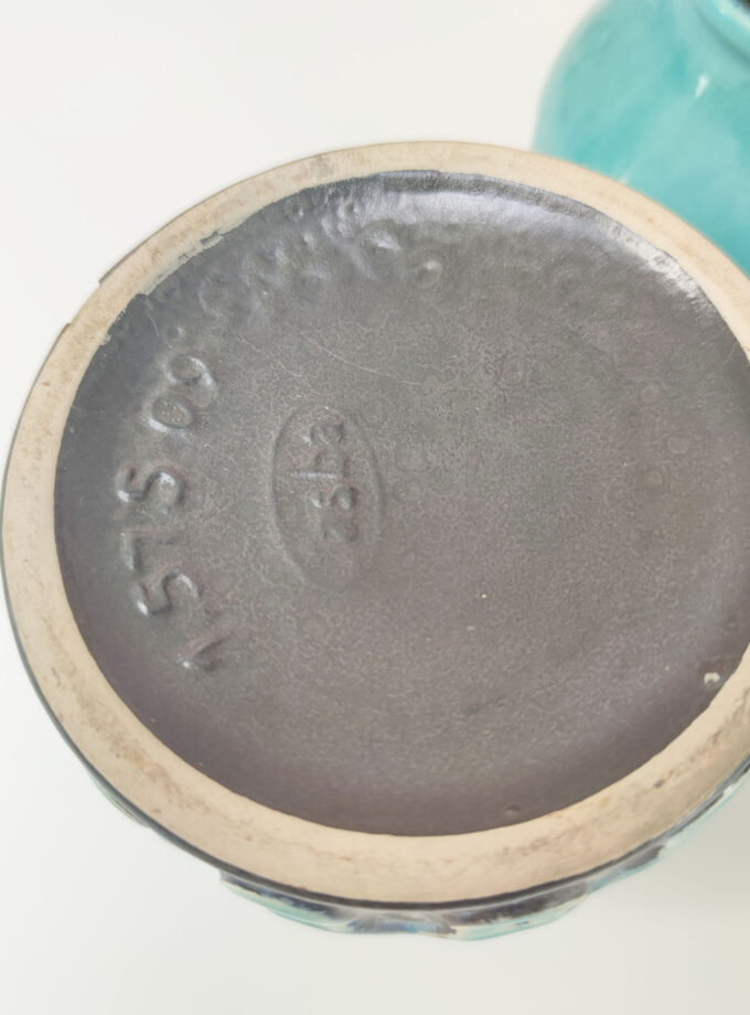 Retro Jasba Vase Turquoise