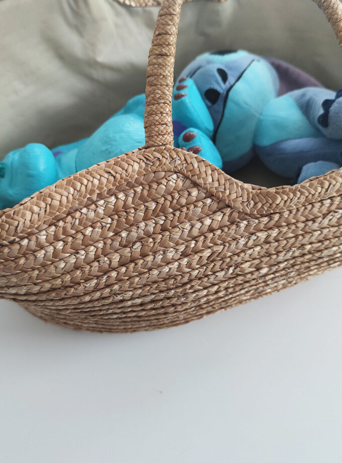 Vintage Rotan Dolls Basket