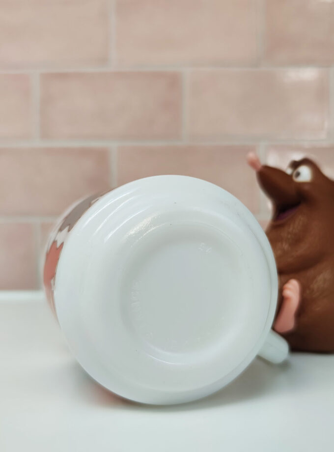 Arcopal Pink / Grey Elephant Kids Mug