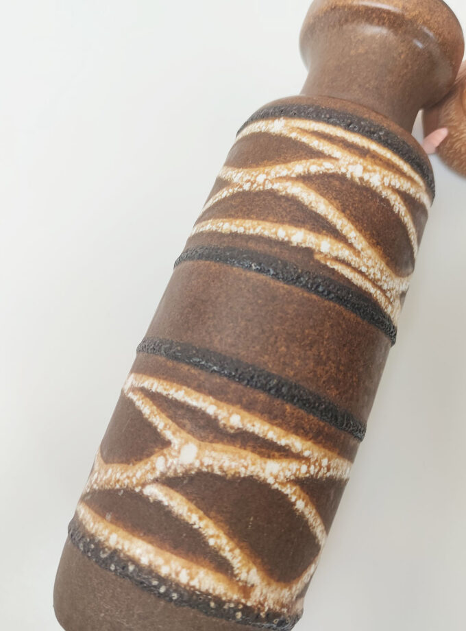 West Germany Scheurich Large Brown Lava