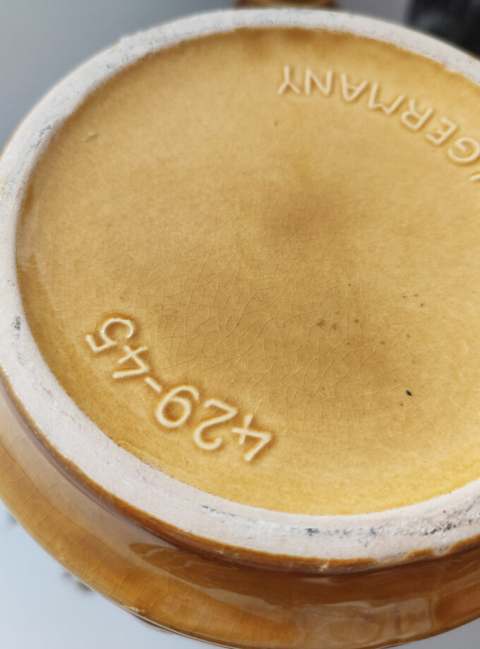 Ocher Yellow Big XL Vase W-Germany