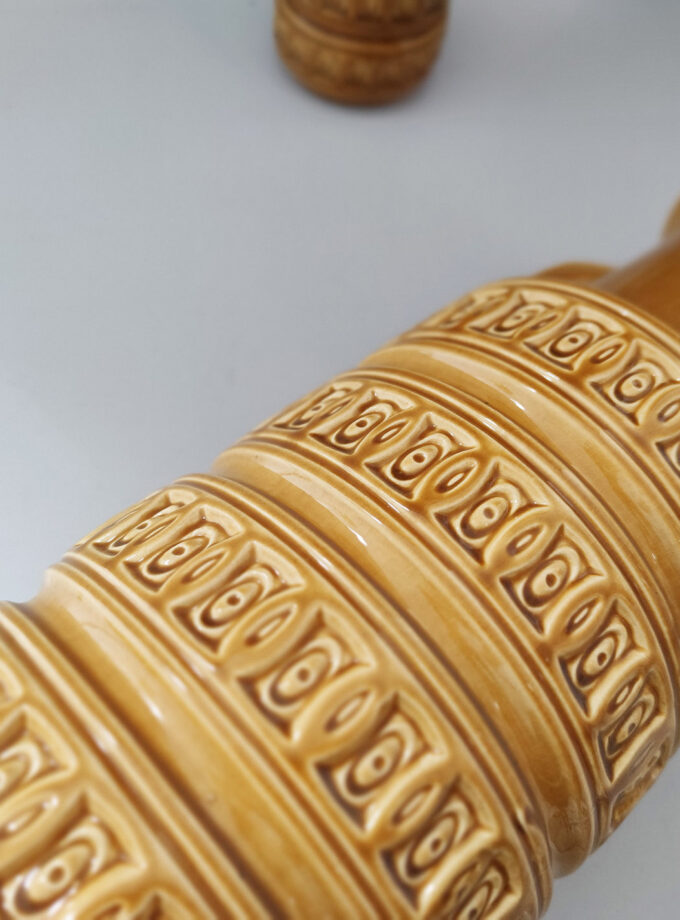 Ocher Yellow Big XL Vase W-Germany