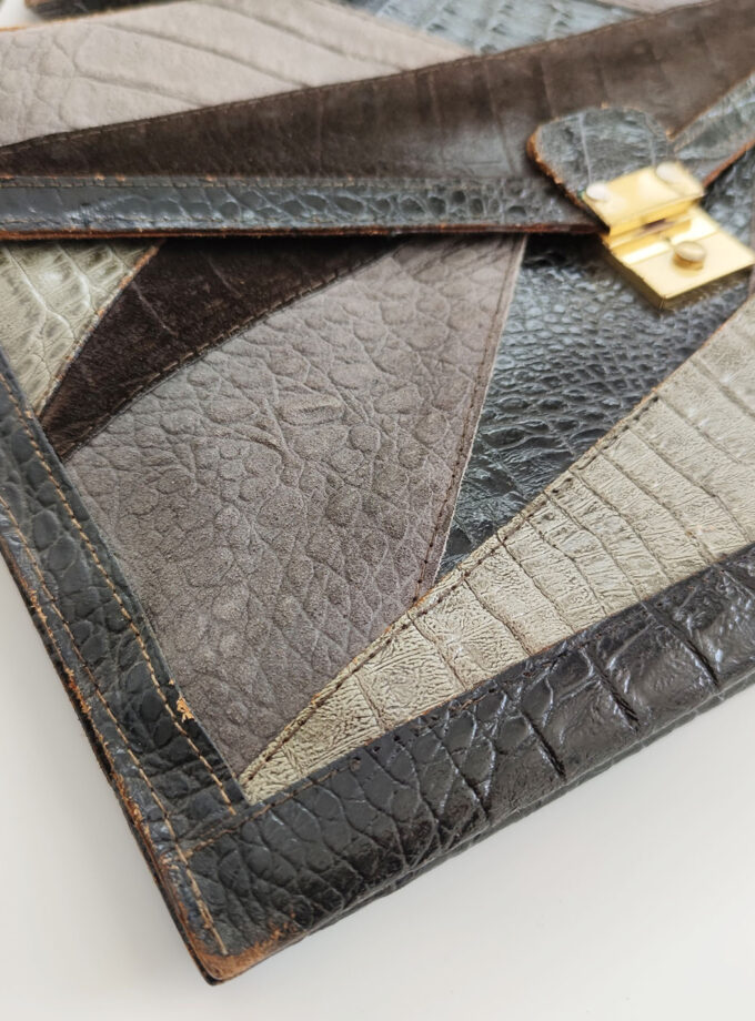 Patchwork Italian Briefcase