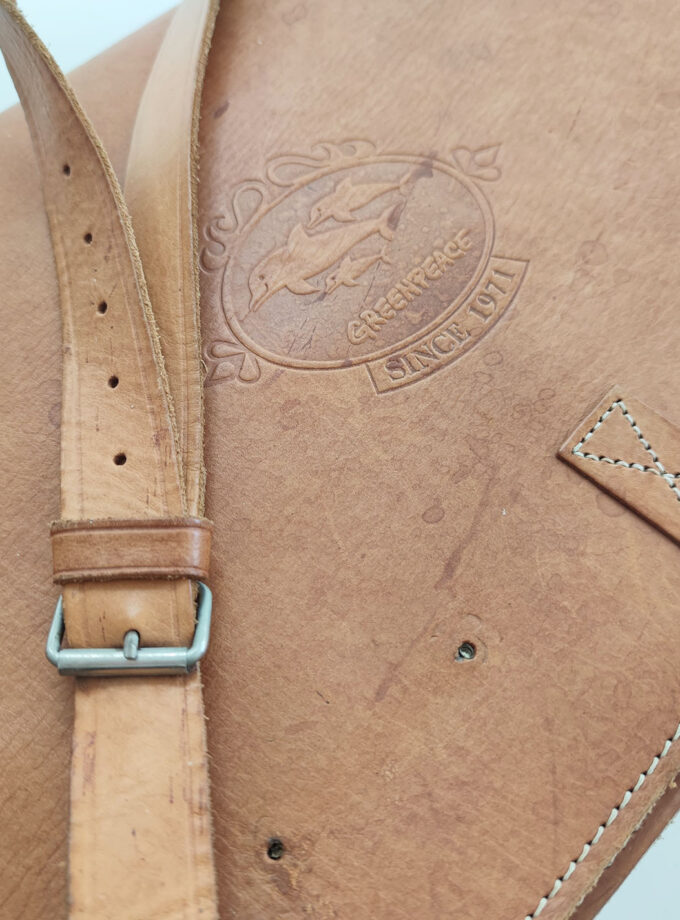 Vintage Cognac GreenPeace Schoolbag
