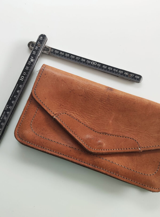 Vintage Cognac Clutch