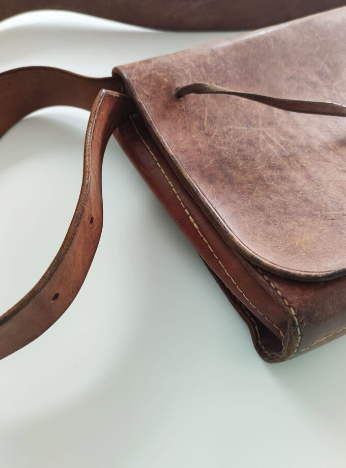 Vintage Leather Though Bag Paddington