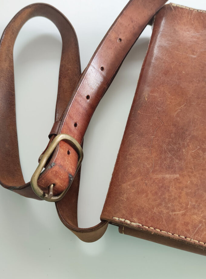 Vintage Leather Though Bag Paddington