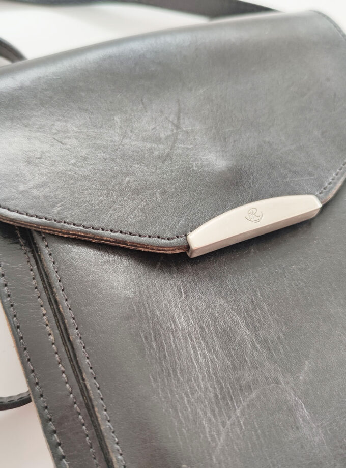 Vintage R Black Shoukderbag