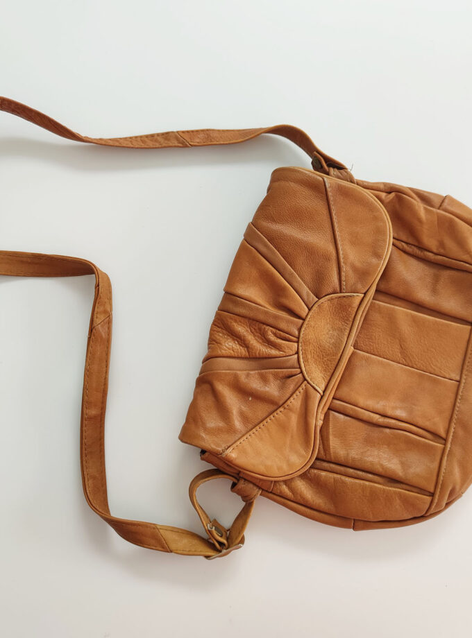 Cognac Patchwork Shoulderbag