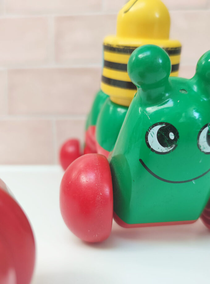 Vintage Green Duplo Primo Caterpillar / Bee / Ladybug