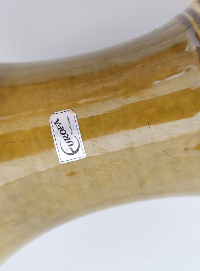 Carstens Olive Green Big XL Vase Europa W-Germany