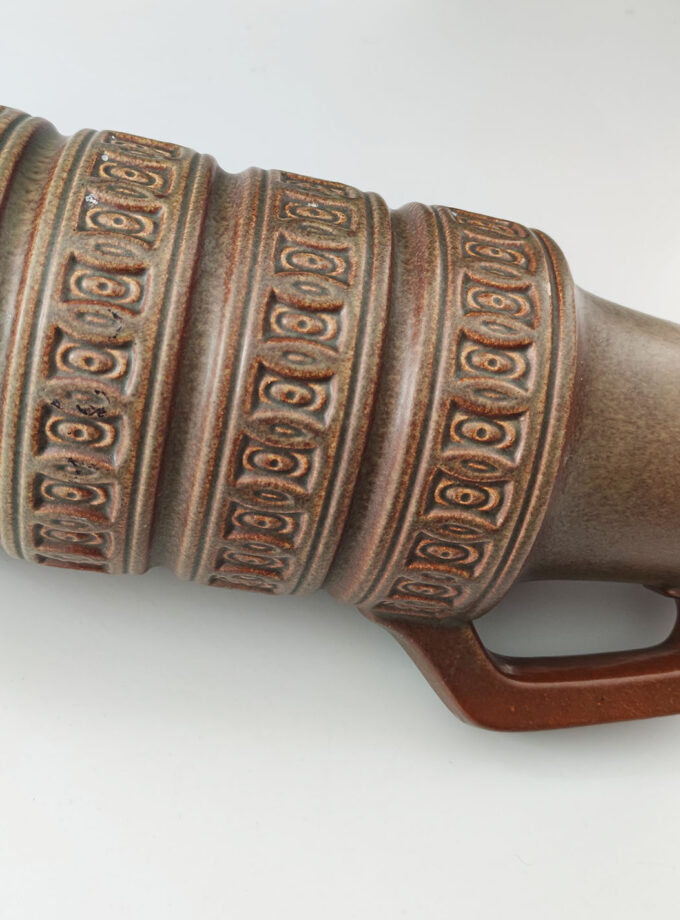 Brown Green Big XL Vase W-Germany