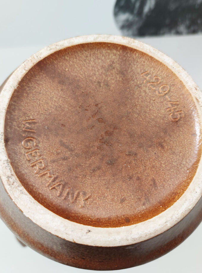 Brown Green Big XL Vase W-Germany