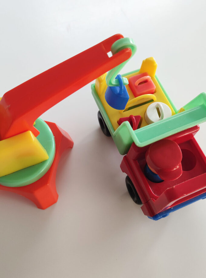 Vintage Jean Hoefler Set Truck Crane