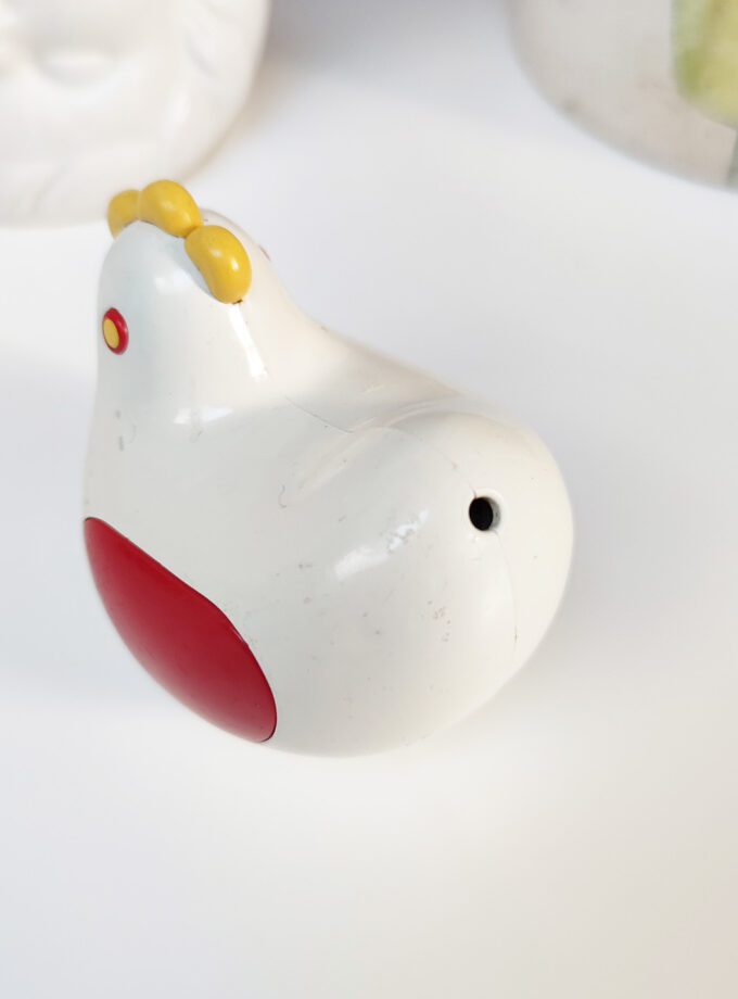 Vintage Chicken Ambi Toys Yellow Mohawk