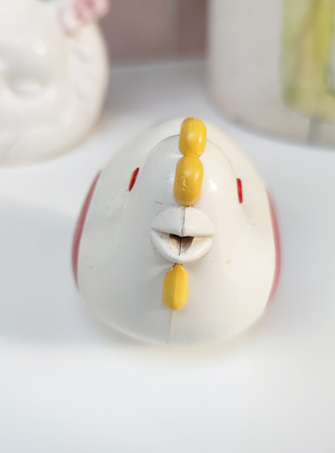 Vintage Chicken Ambi Toys Yellow Mohawk