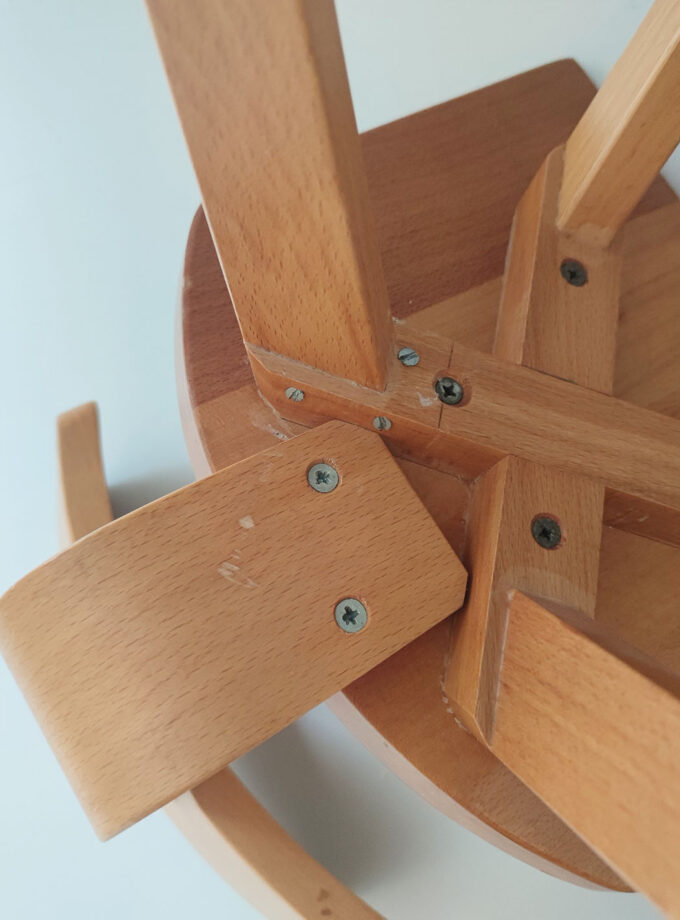 Vintage Wooden Kids School Chair IIII