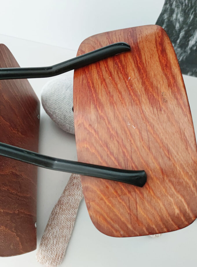 Vintage Kids School Chair Metal Legs