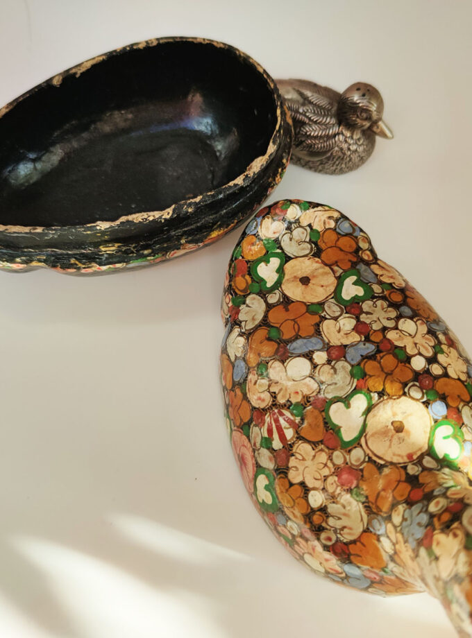 Floral Duck Paper Mache