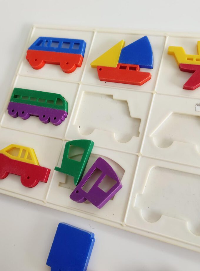 Vintage Ambi Toys Educational Puzzle Vehicles