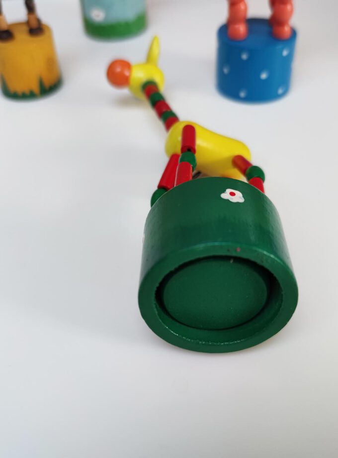 Wooden Dancing Animal Giraffe II