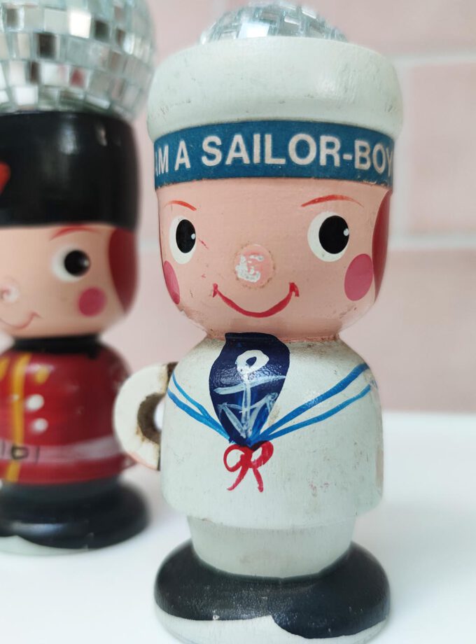 Wooden Boys Egg Cups